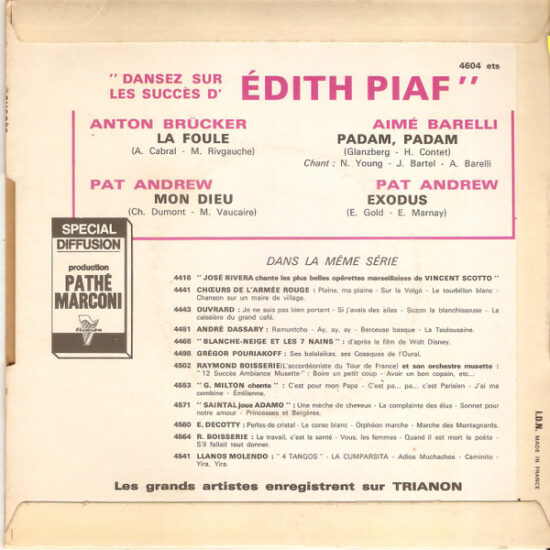 Various - 4 Succès D'Edith Piaf