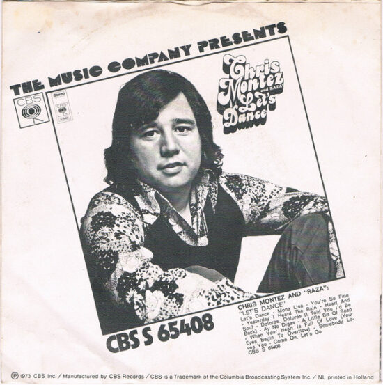 Chris Montez - Come On Let's Go / Somebody Loves You