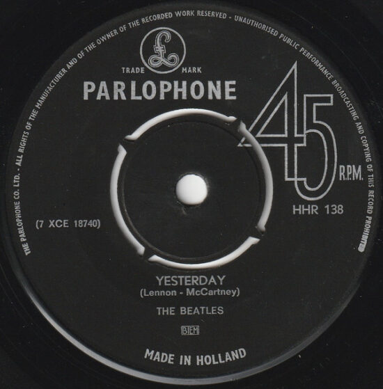 The Beatles - Dizzy Miss Lizzy / Yesterday