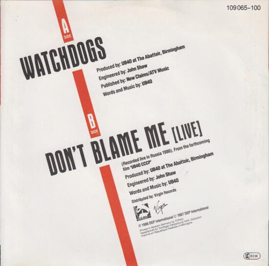 UB40 - Watchdogs