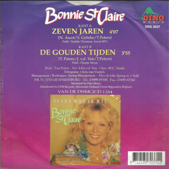 Bonnie St. Claire - Zeven Jaren