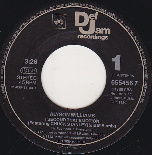 Alyson Williams - I Second That Emotion