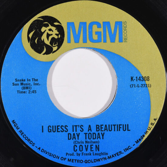 Coven (3) - One Tin Soldier (The Legend Of Billy Jack) / I Guess It's A Beautiful Day Today