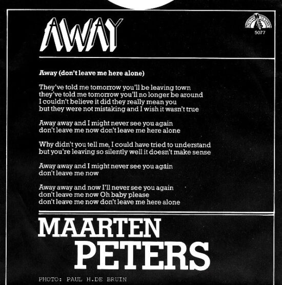 Maarten Peters - Away (Don't Leave Me Here Alone)
