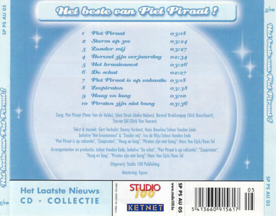 Piet Piraat - Studio 100 Cd-Collectie - Het Beste Van Piet Piraat !