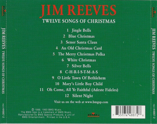 Jim Reeves - Twelve Songs Of Christmas