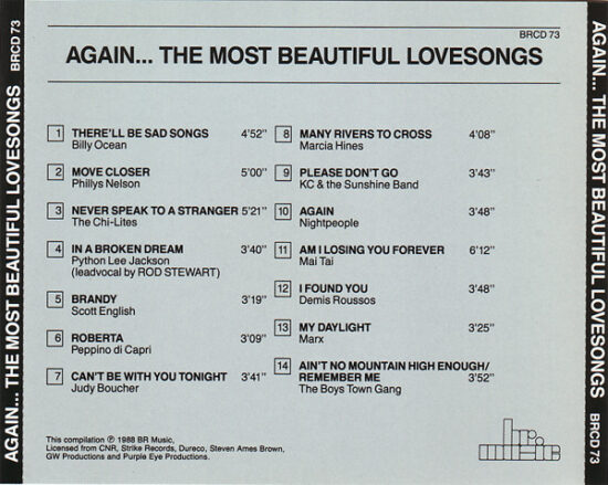 Various - Again ... The Most Beautiful Lovesongs