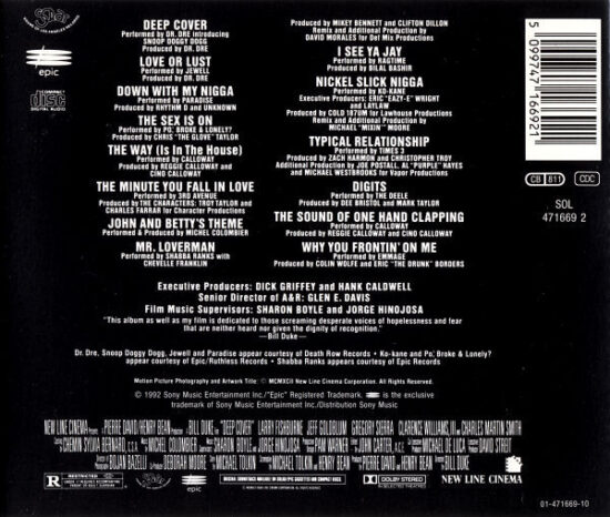 Various - Deep Cover (Music From The Original Motion Picture Soundtrack)