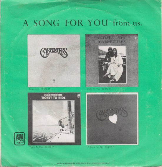 Carpenters - Goodbye To Love
