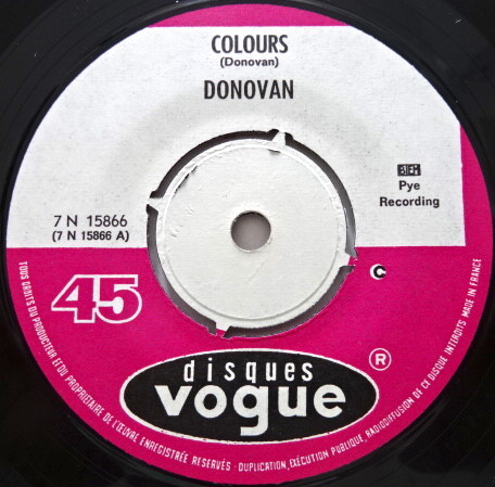 Donovan - Colours / To Sing For You