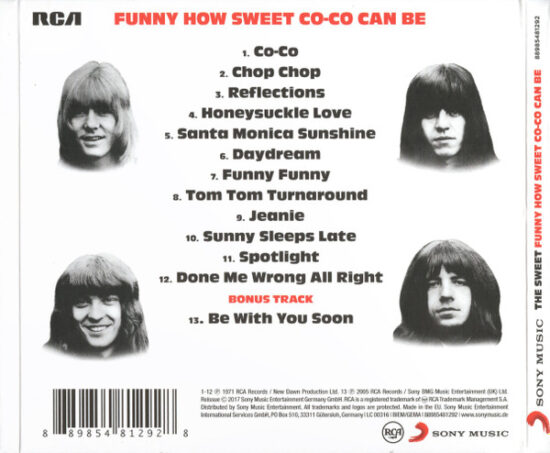 The Sweet - Funny How Sweet Co-Co Can Be