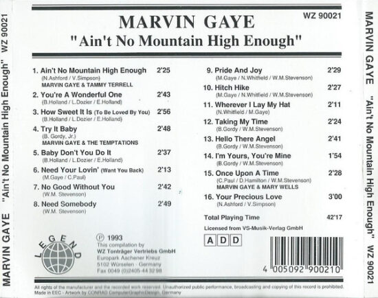 Marvin Gaye - Ain't No Mountain High Enough