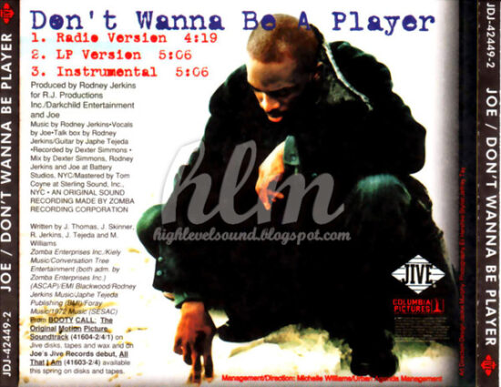 Joe - Don't Wanna Be A Player