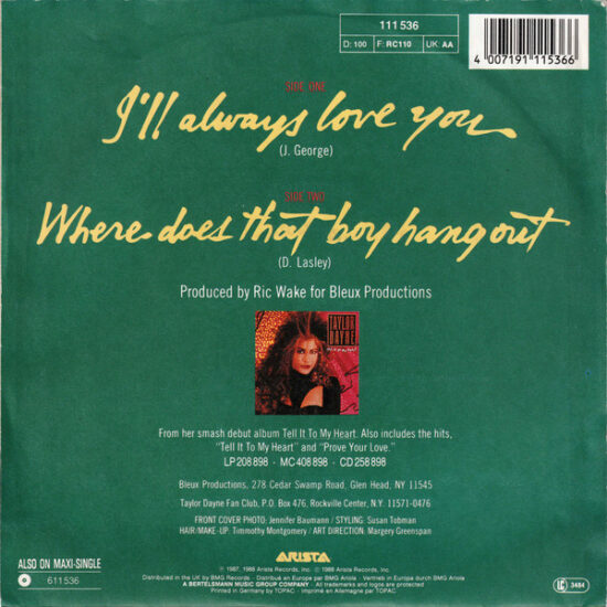 Taylor Dayne - I'll Always Love You