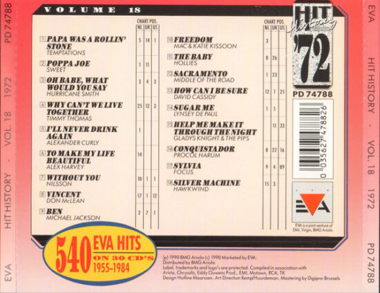 Various - Hit History '72 - Volume 18