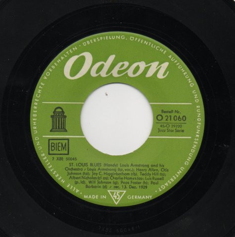 Louis Armstrong - St Louis Blues / Basin Street Blues