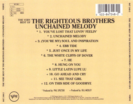 The Righteous Brothers - The Very Best Of The Righteous Brothers - Unchained Melody