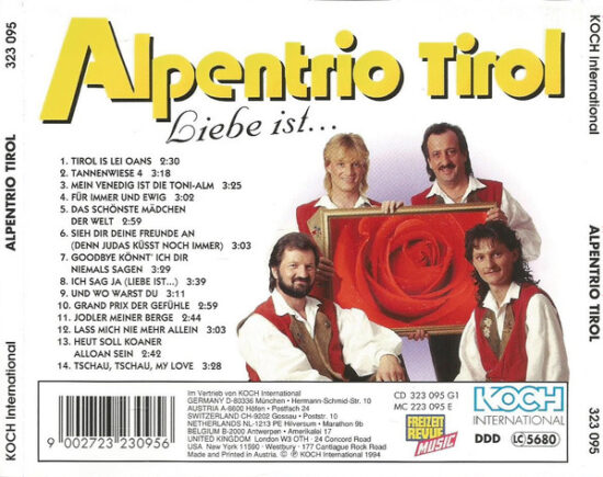 Alpentrio Tirol - Liebe Ist...