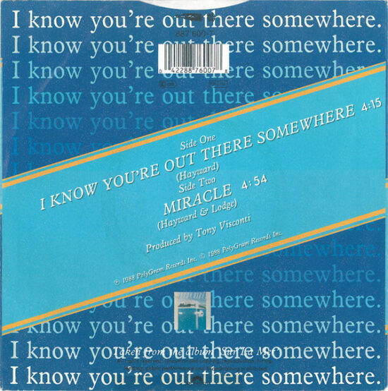 The Moody Blues - I Know You're Out There Somewhere