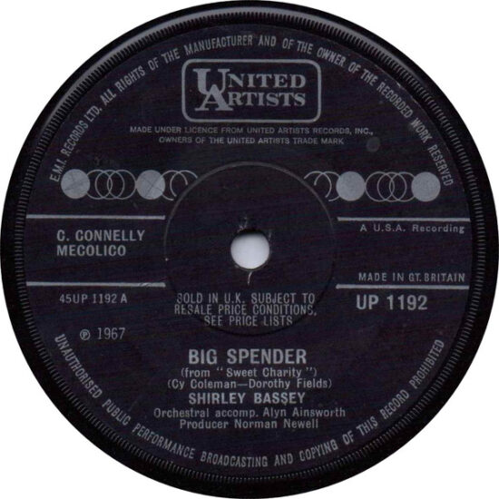 Shirley Bassey - Big Spender