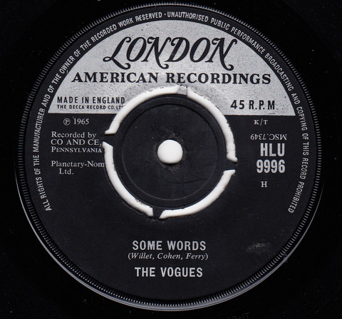The Vogues - You're The One / Some Words