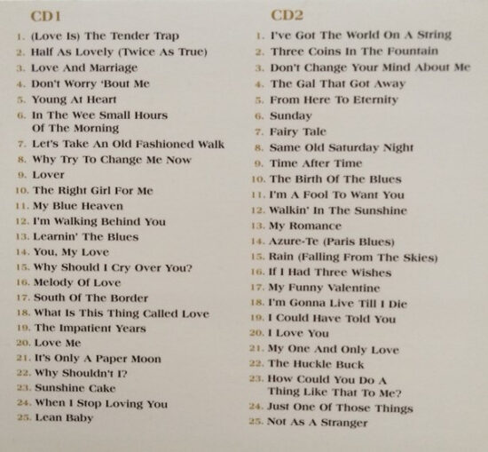 Frank Sinatra - 2cd Autograph Collection