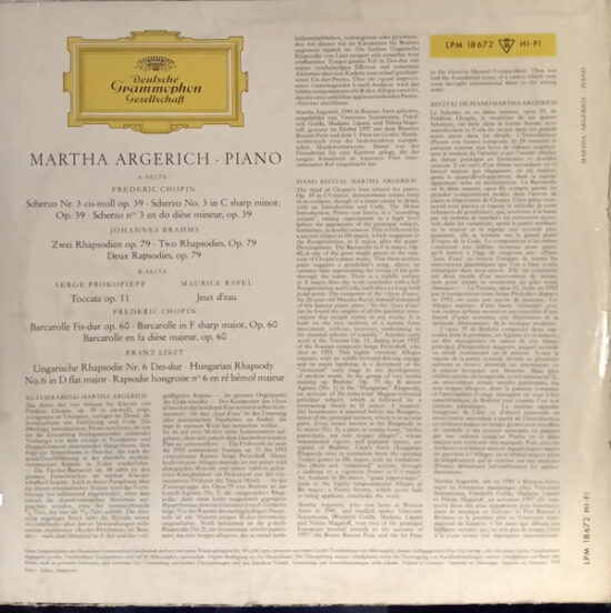 Martha Argerich - Piano