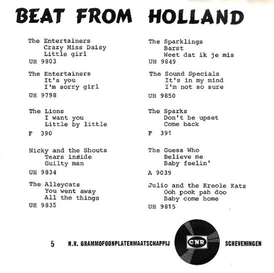 Nicky And The Shouts - Tears Inside / Guilty Man