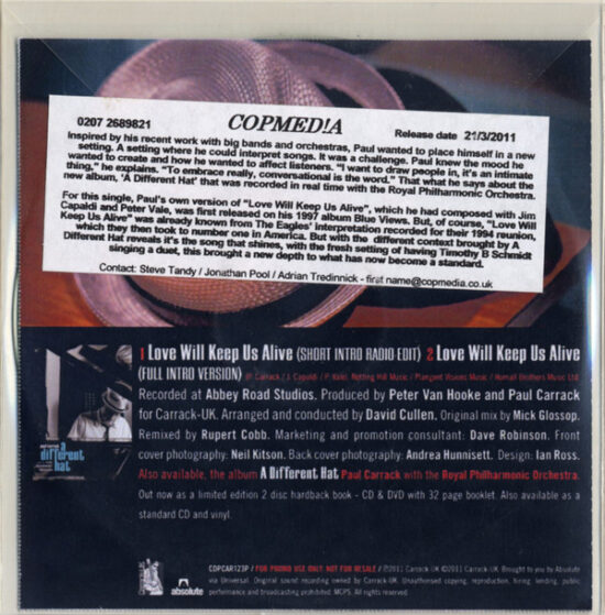 Paul Carrack - Love Will Keep Us Alive