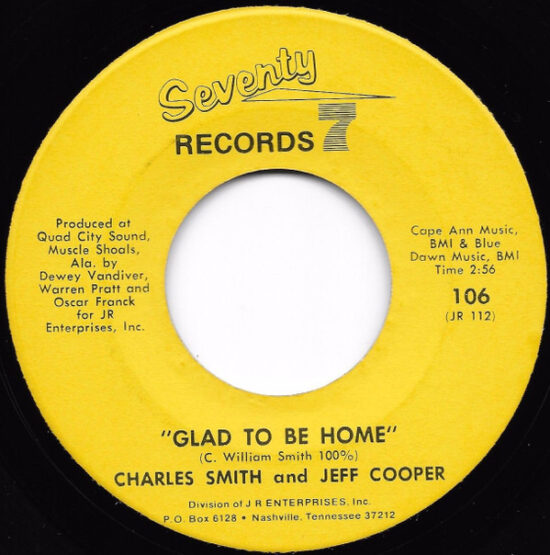 Charles Smith (13) - My Great Loss (Ashes To Ashes) / Glad To Be Home