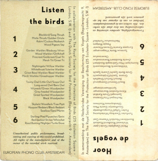 Hans A. Traber - Listen The Birds 4 = Hoor De Vogels 4