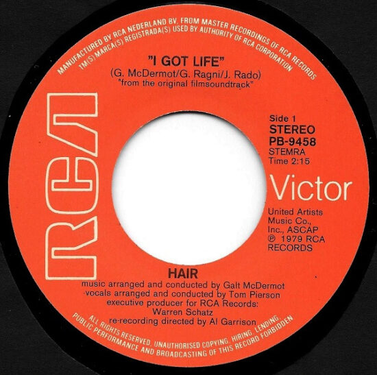 Hair Original Soundtrack Recording - I Got Life