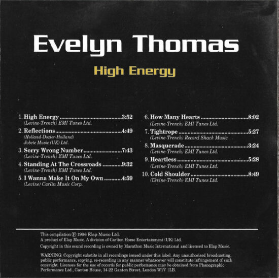 Evelyn Thomas - High Energy