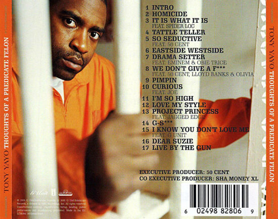 Tony Yayo - Thoughts Of A Predicate Felon
