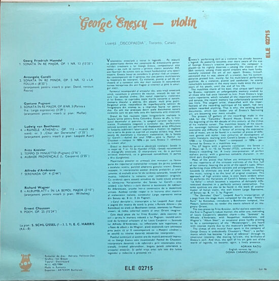 George Enescu - Historical Recordings