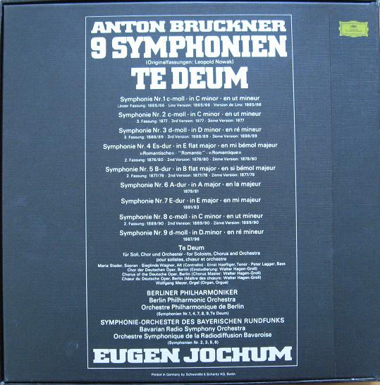 Anton Bruckner - 9 Symphonien / Te Deum