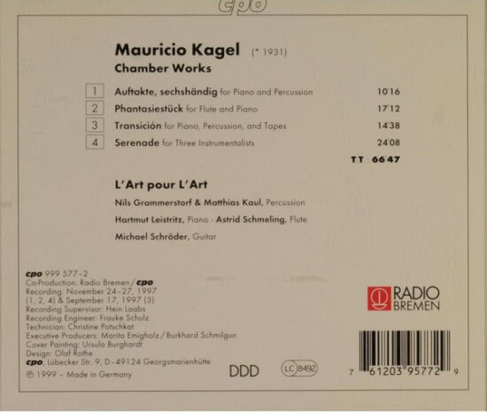 Mauricio Kagel - Serenade (Chamber Works)