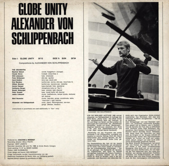 Alexander von Schlippenbach - Globe Unity