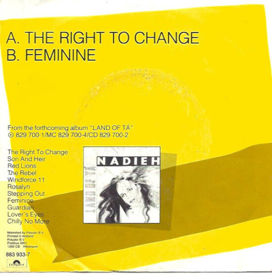 Nadieh - The Right To Change