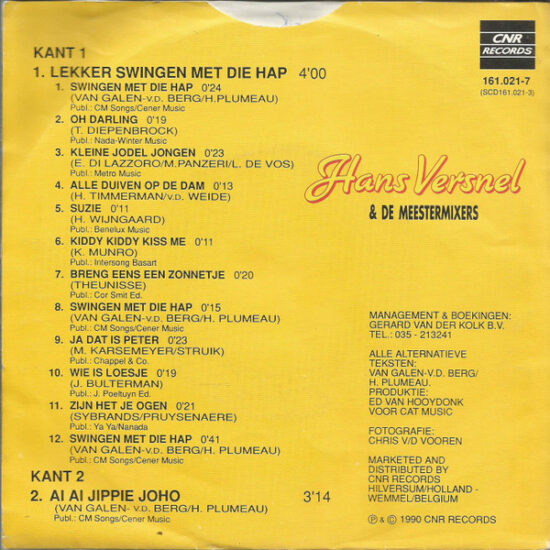 Hans Versnel - Lekker Swingen Met Die Hap