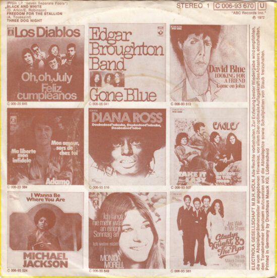 Three Dog Night - Black & White