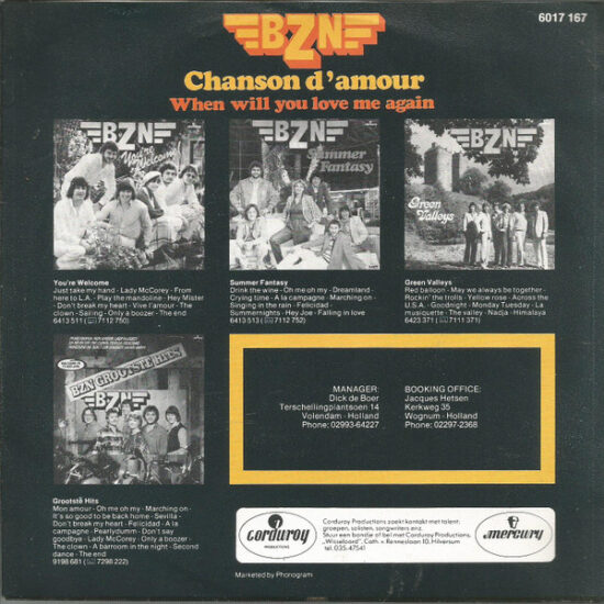 BZN - Chanson D'Amour
