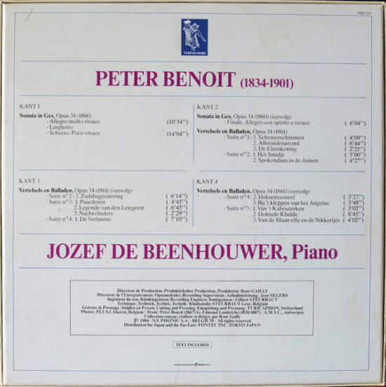 Peter Benoit - Pianoconcertos