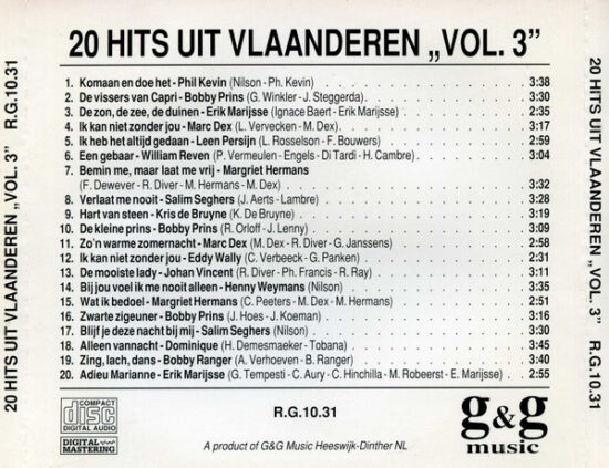 Various - 20 Hits Uit Vlaanderen Vol. 3