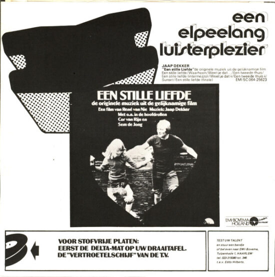 Jaap Dekker - Een Stille Liefde (De Originele Muziek Uit De Gelijknamige Film)