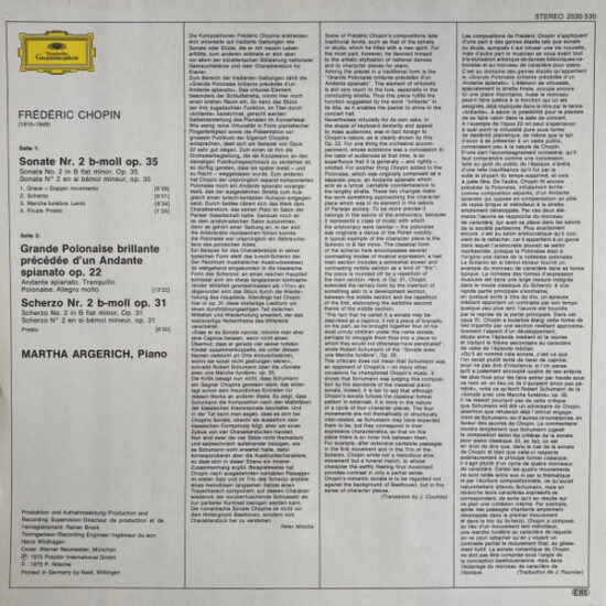 Frédéric Chopin - Sonate B-moll (In B Flat Minor) - Scherzo B-moll (In B Flat Minor) - Andante Spianato Et Grande Polonaise