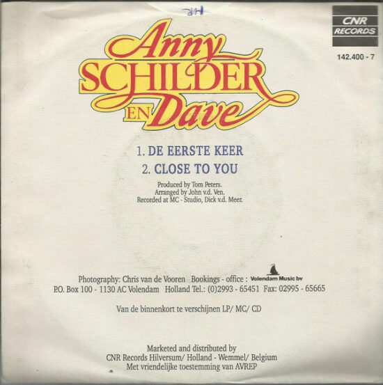 Anny Schilder - De Eerste Keer