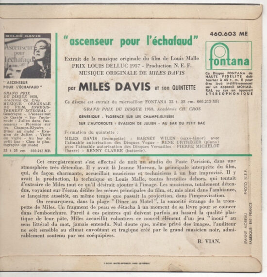 The Miles Davis Quintet - Ascenseur Pour L'échafaud