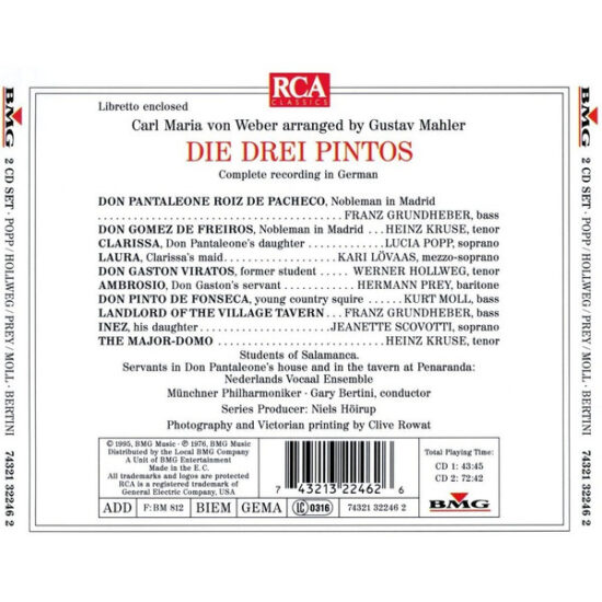 Weber* / Mahler* - Die Drei Pintos