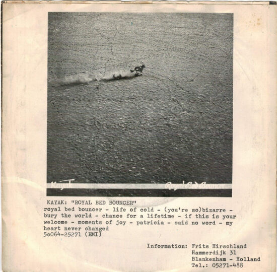 Kayak - Chance For A Lifetime